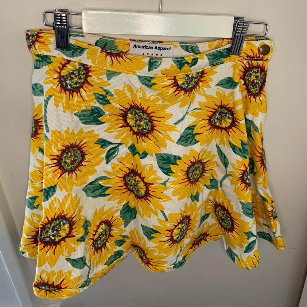 American Apparel Sunflower Skirt